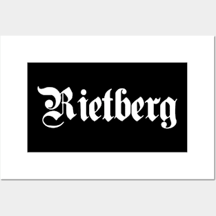 Rietberg written with gothic font Posters and Art